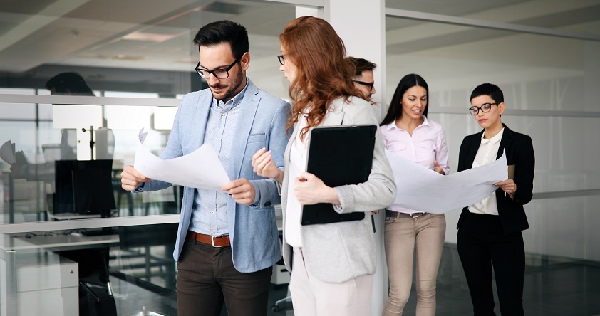 Group of business people collaborating in office